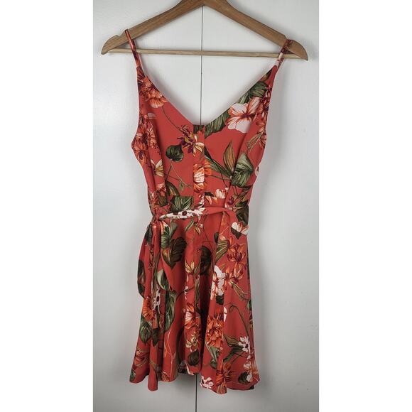 LULUS Floral Ditsy Print Mini Dress Spaghetti Straps Summer Sundress | Small - Picture 7 of 12